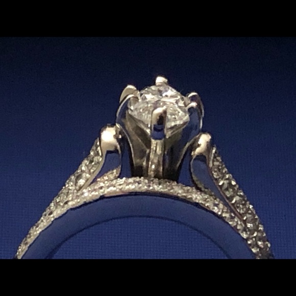 1 carat vintage Marquise wedding set - Picture 4 of 5